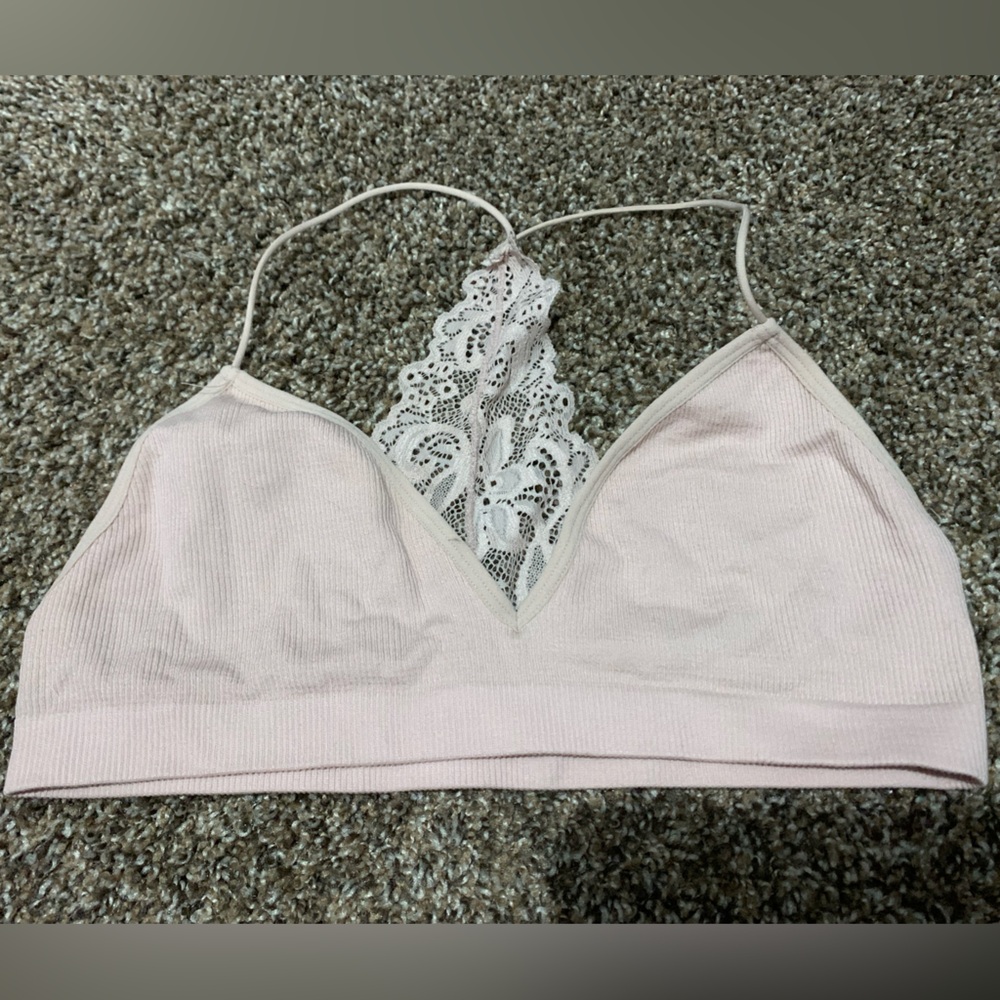 Lace T back bralette